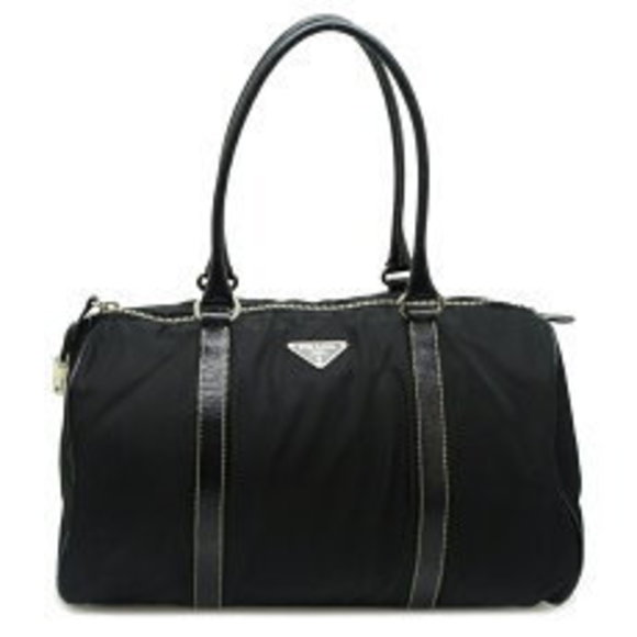 Prada Bag Nylon Boston Nero Black - Picture 1 of 9